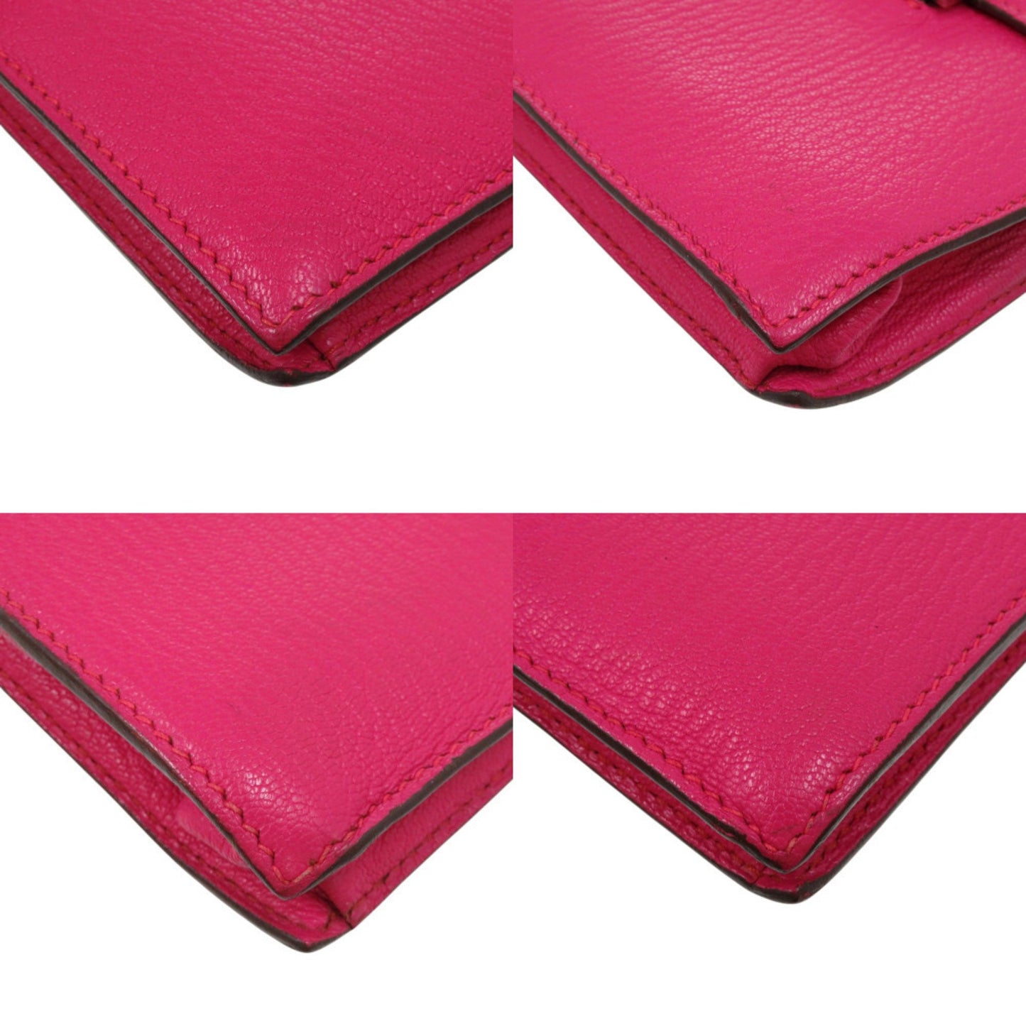 Hermes 365 Chevre Rose Shocking Handbag 1017 Hermes