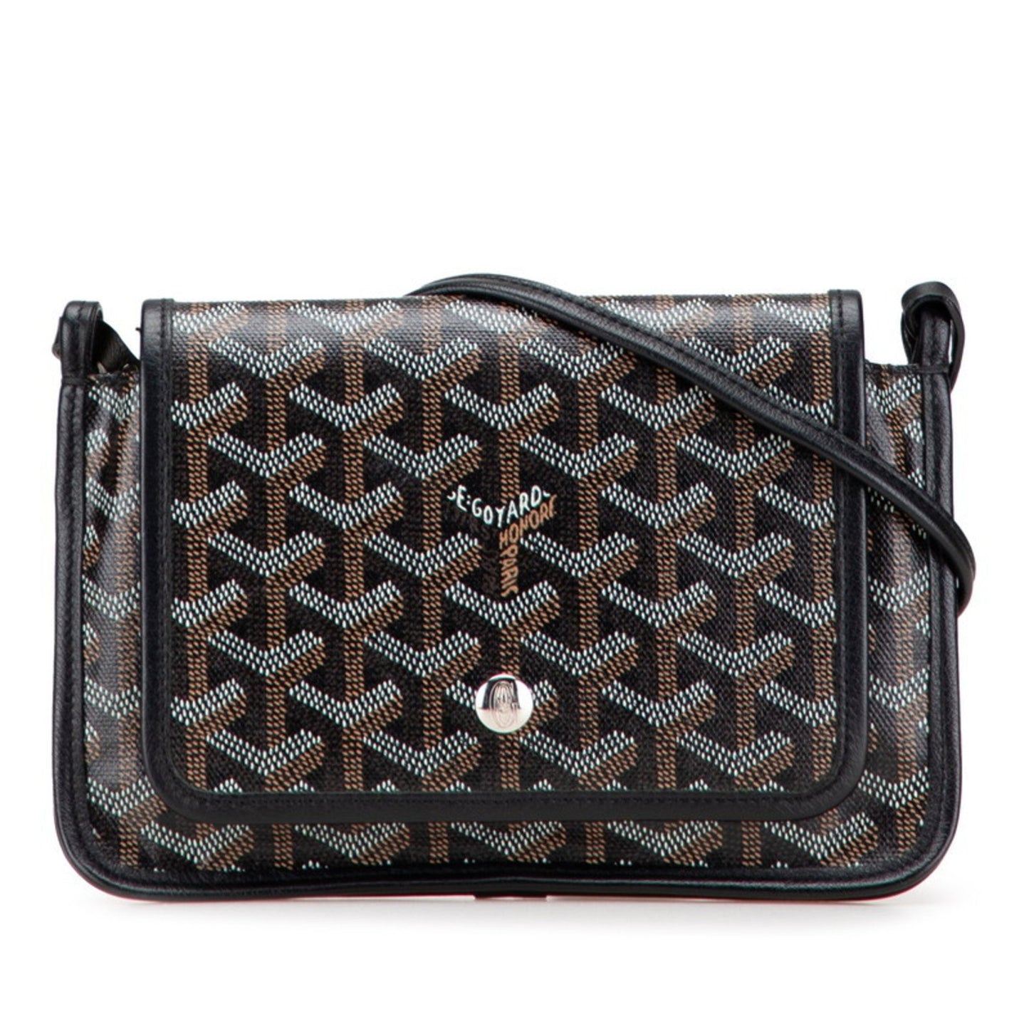 Goyard Plumet Pouch Wallet Black Leather