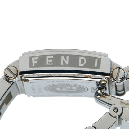 Fendi Quadromini Watch 60500L Quartz Purple Dial Stainless Steel