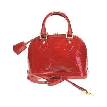 Louis Vuitton Louis Vuitton Handbag 2Way Bag Monogram Alma Bb Vernis M90174 Red