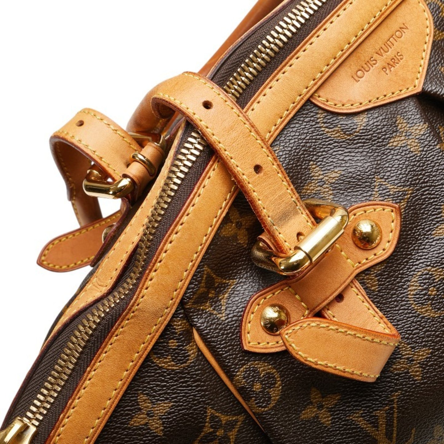 Louis Vuitton Monogram Tivoli Gm Handbag/Shoulder Bag M40144 Brown Leather