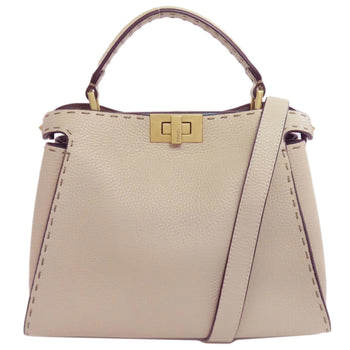 Fendi Peekaboo Mini Selleria 2-Way Handbag In Calfskin