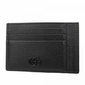 Gucci Business Card Case 722734 Leather Black