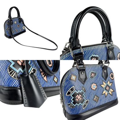 Louis Vuitton Alma Bb Handbag/Shoulder Bag In Epi Denim
