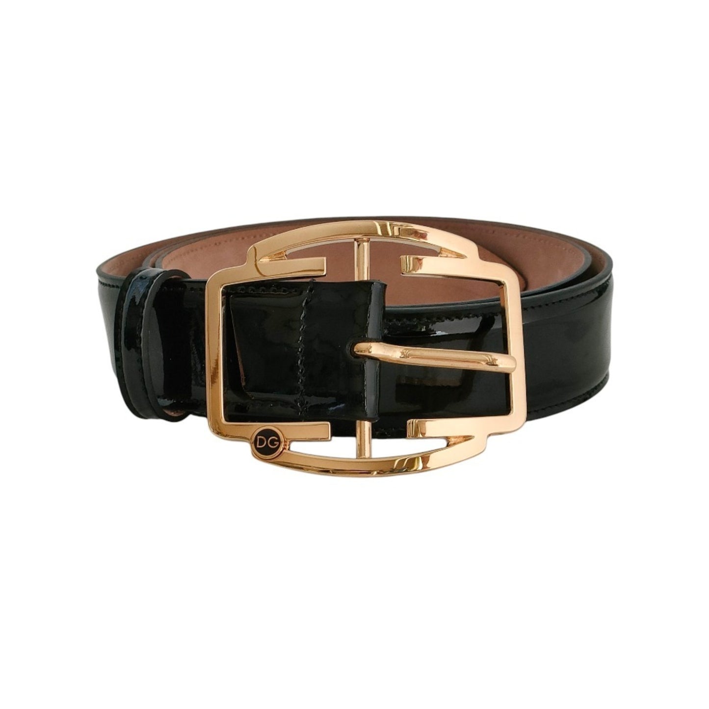 Dolce & Gabbana Women'S Patent Leather Pin Buckle Belt
