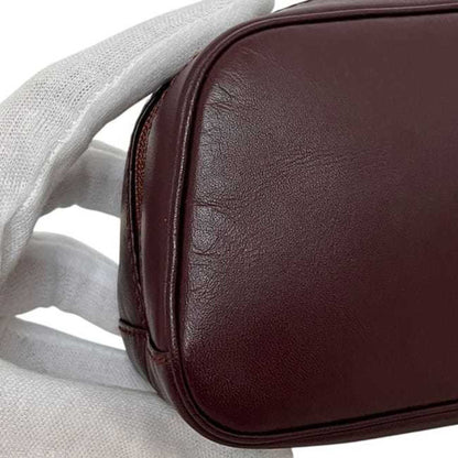Cartier Mini Pouch Ec-24379 Bordeaux Must Leather