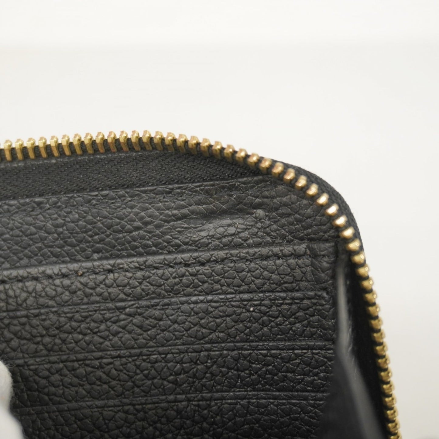 Louis Vuitton Monogram Empreinte Two-Tone Zippy Wallet M80481 Black/Beige