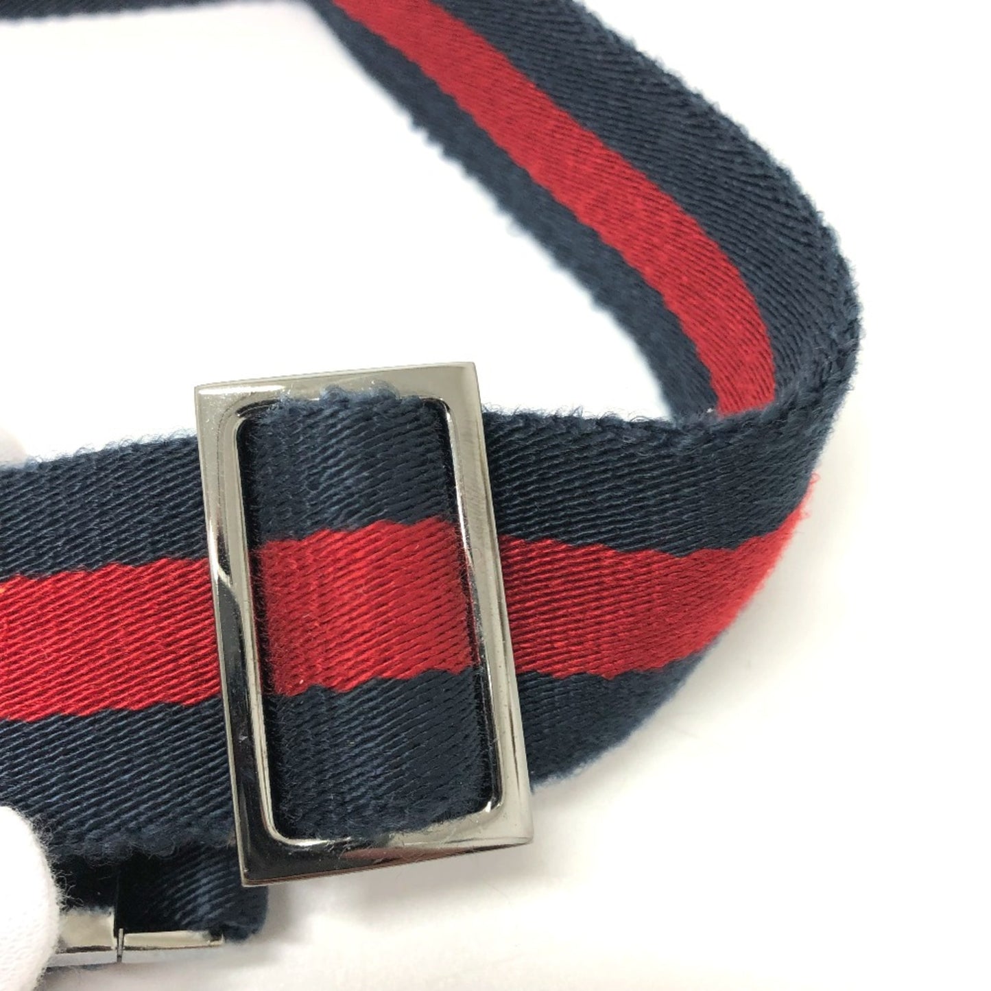 Gucci 28566 Gg/Logo Bag Waist Pouch Red Silverhardware