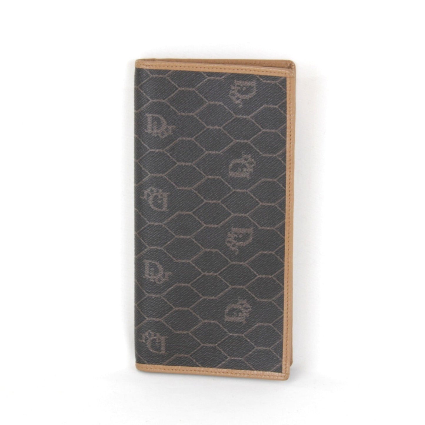 Christian Dior Honeycomb Wallet Brown