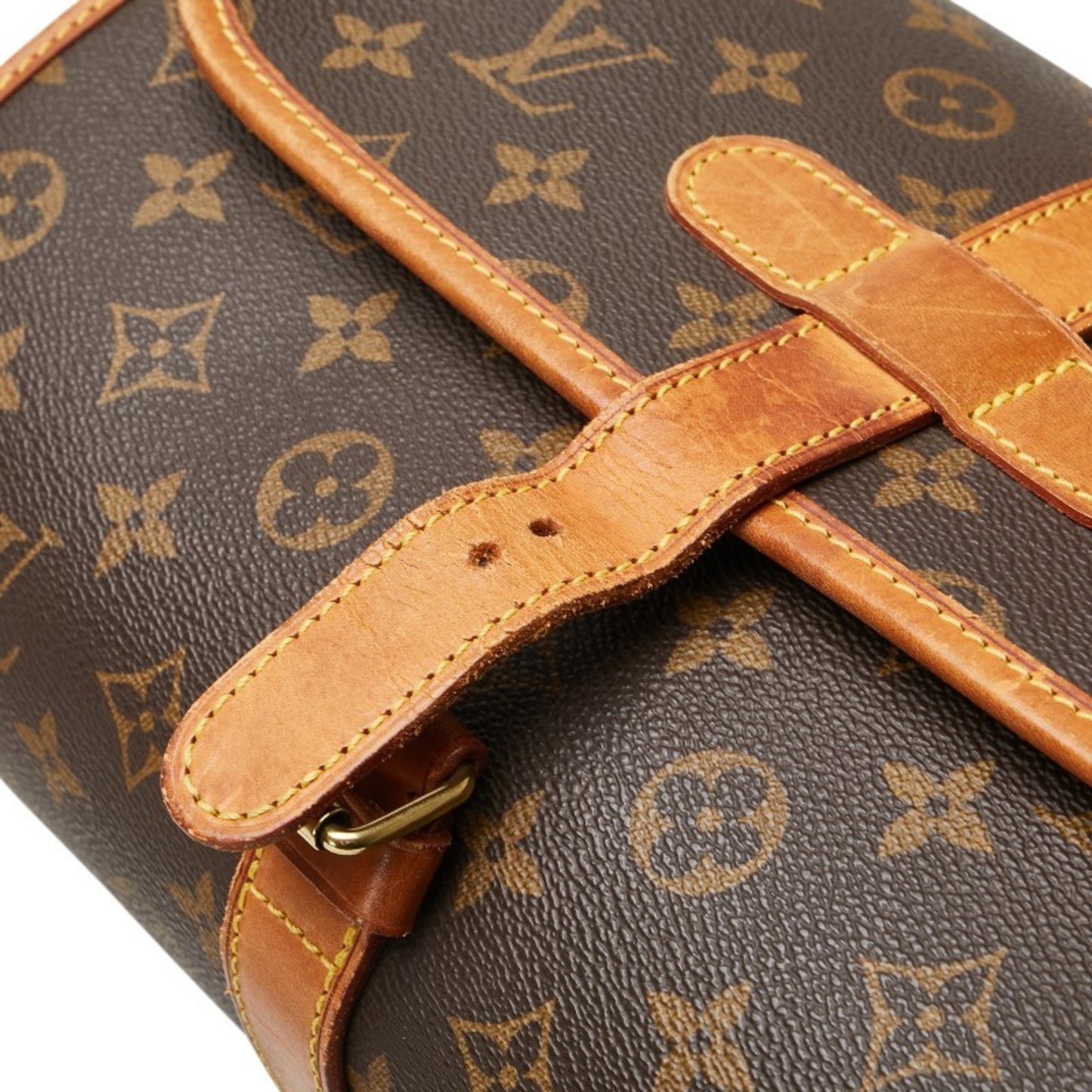 Louis Vuitton Monogram Marne Shoulder Bag M51369 Brown Leather