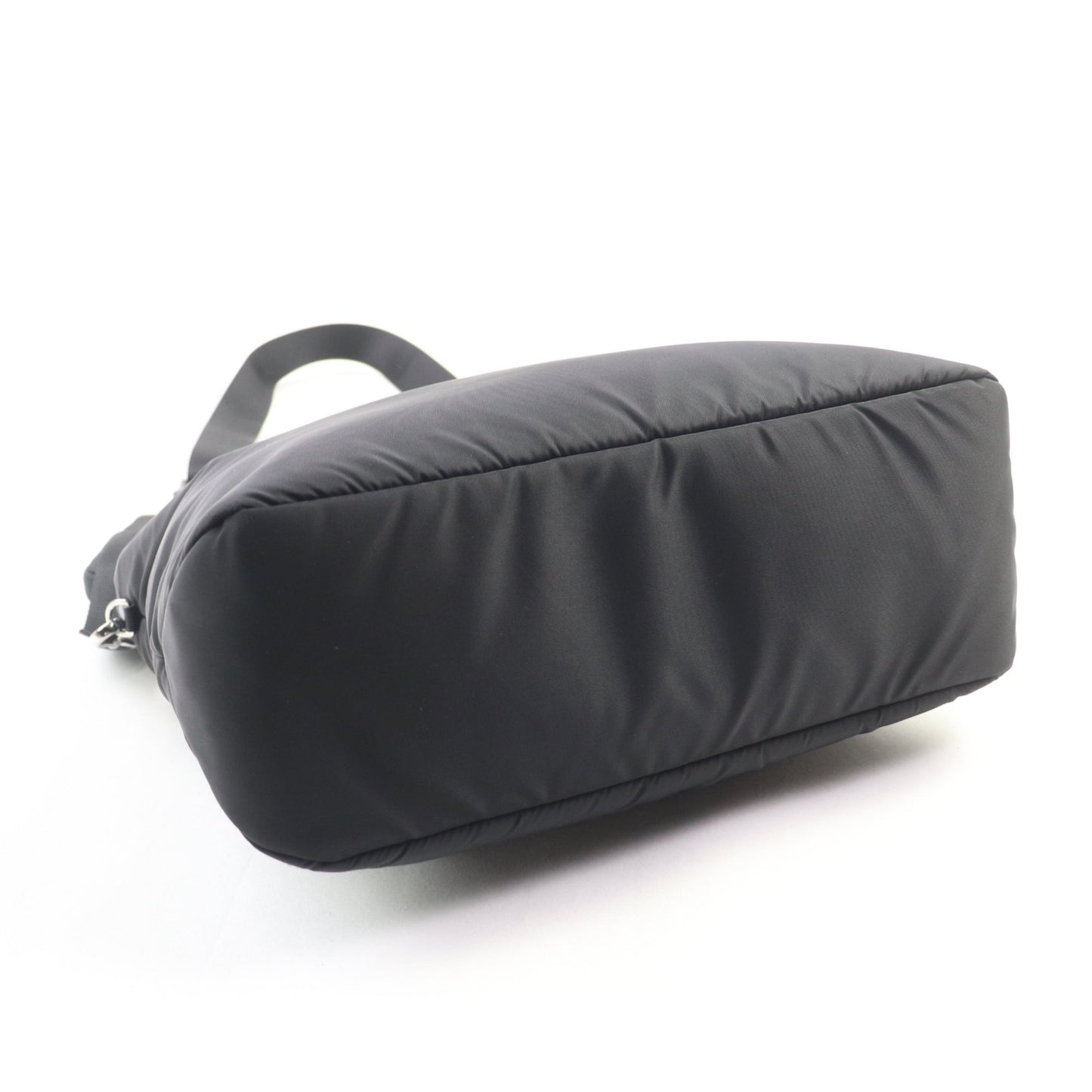 Prada 1Bg867 Re-Nylon Pouch/Shoulder Bag With Triangle Logo And Leather Detailing