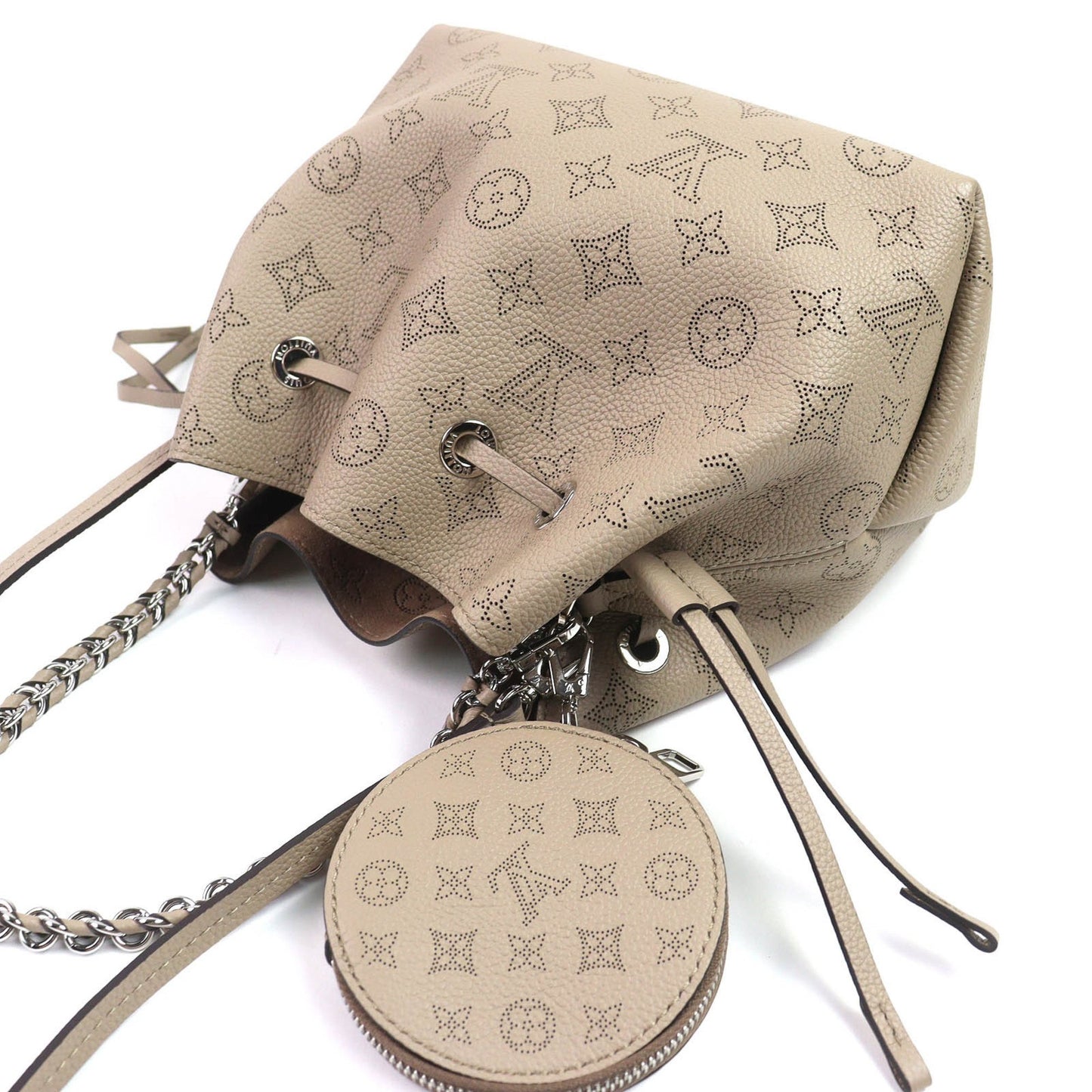 Louis Vuitton M57201 Bella Mahina Leather Shoulder Bag With Pouch