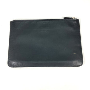 Fendi 7N0078 Pouch Bag Clutch Bag Black Yellow