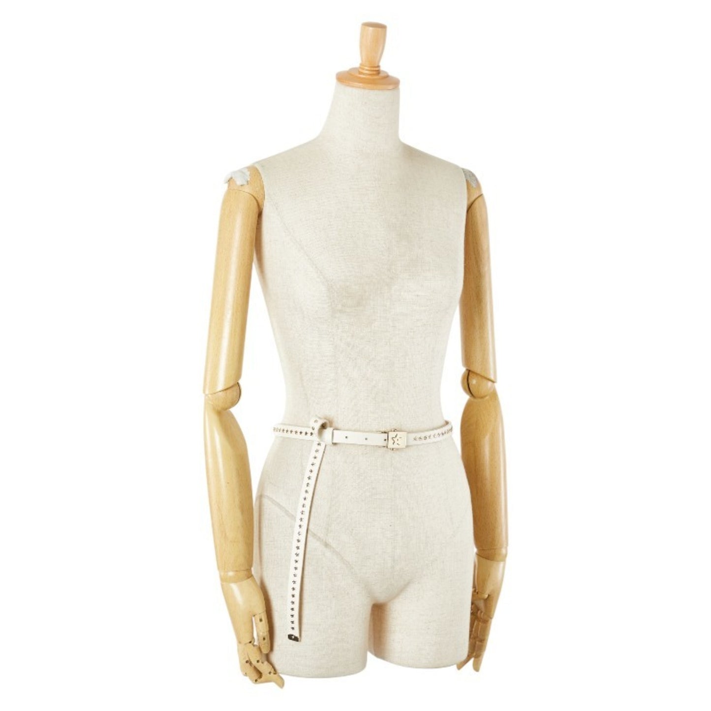 Christian Dior Dior Studded Star Belt In White