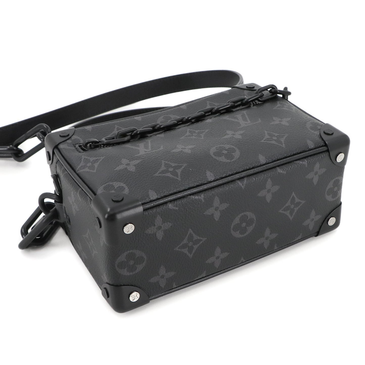 Louis Vuitton Monogram Eclipse Mini Soft Trunk Shoulder Bag M44735 Rfid