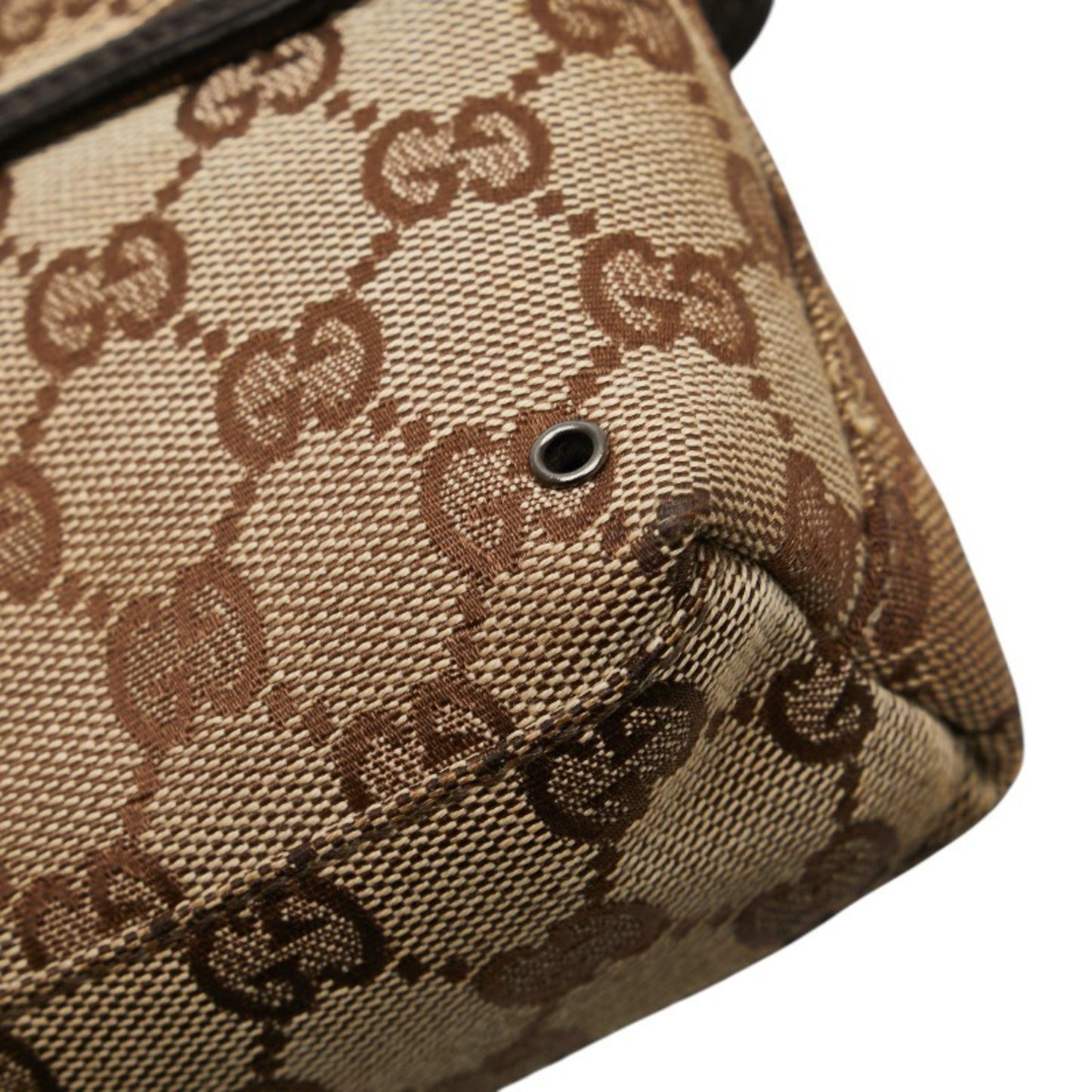 Gucci Gg Canvas Waist Bag/Body Bag 92543 Beige/Brown Canvas/Leather