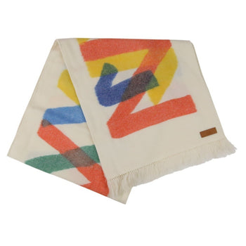 23Ss Hermes Ikat Zigzag Cashmere Scarf Multicolor