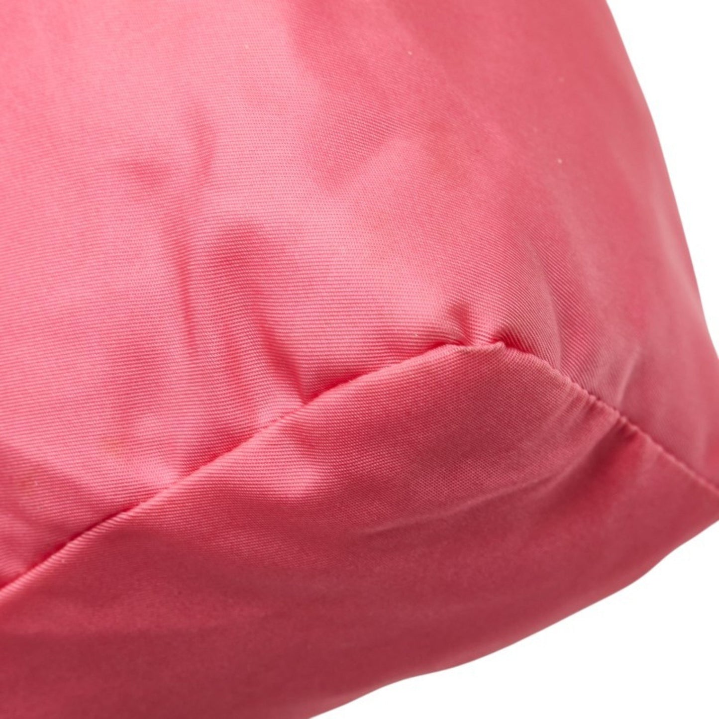 Prada Triangle Logo Plate Pouch Pink Nylon