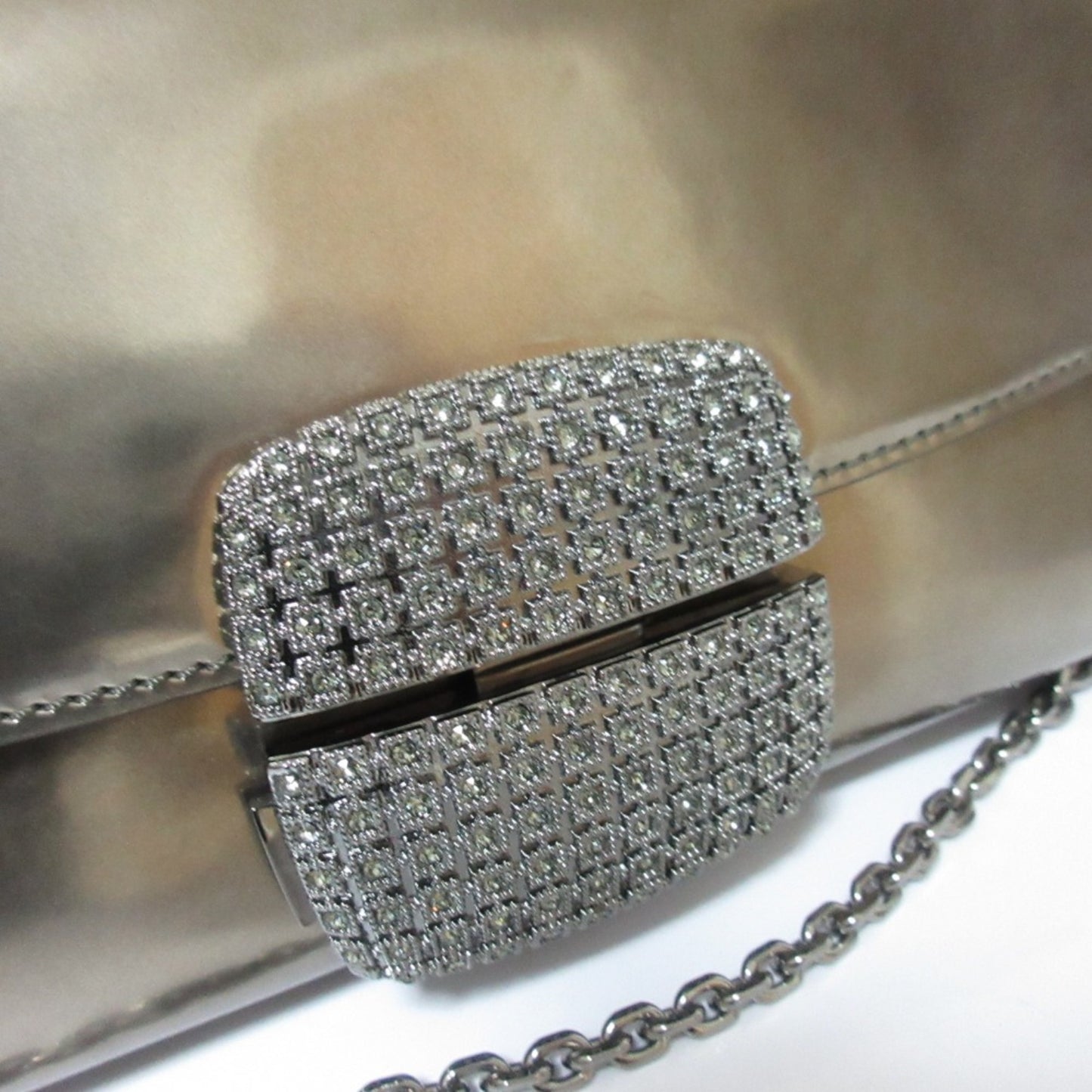 Sergio Rossi Borse Hard Clutch Chain Shoulder Bag