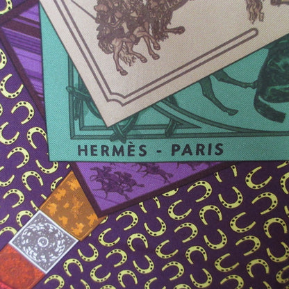Hermes Carr 90 "A Cheval Sur Mon Carre" On Horseback Scarf