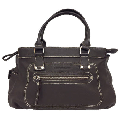 Longchamp Longchamp Leather Tote Bag Brown