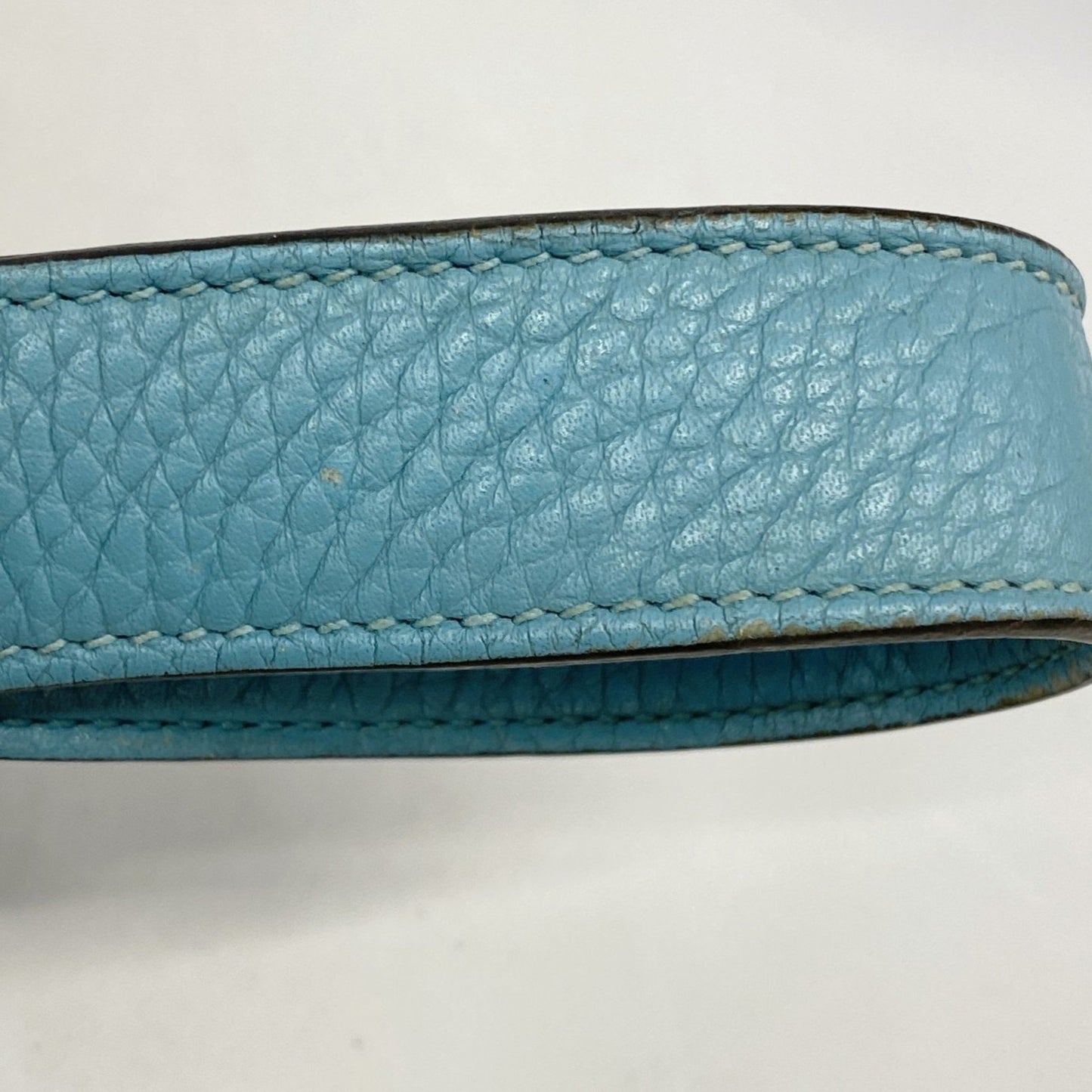 Hermes Herms Picotin Lock Mm Handbag In Taurillon Clemence Blue Atoll