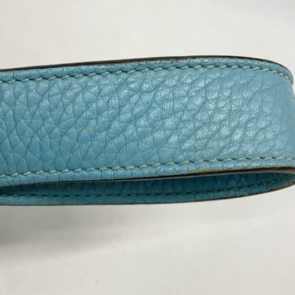 Hermes Herms Picotin Lock Mm Handbag In Taurillon Clemence Blue Atoll