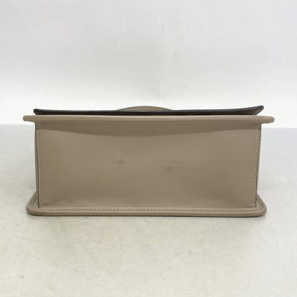 Fendi Canayeff Leather Handbag In Beige