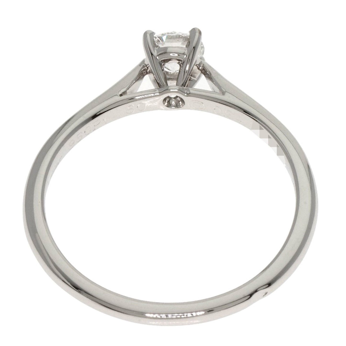 Cartier Solitaire Diamond Ring In Platinum Pt950
