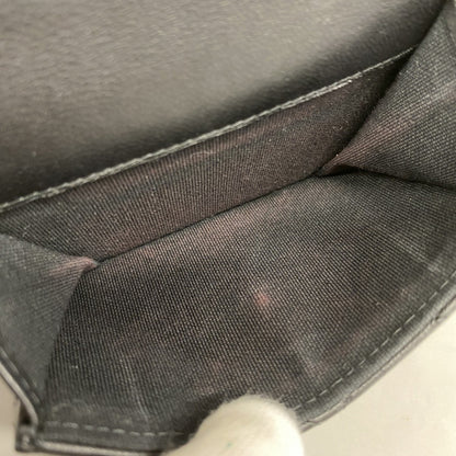 Chanel Matelasse Tri-Fold Wallet In Black Lambskin