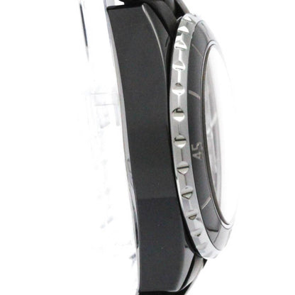 Chanel J12 Chronograph Ceramic Rubber Automatic Watch H0939 Polished