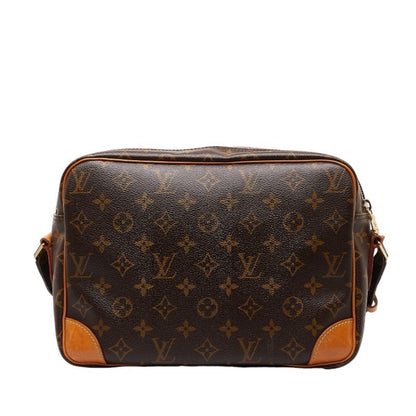 Louis Vuitton Monogram Nile Shoulder Bag M45244 Brown Pvc Leather
