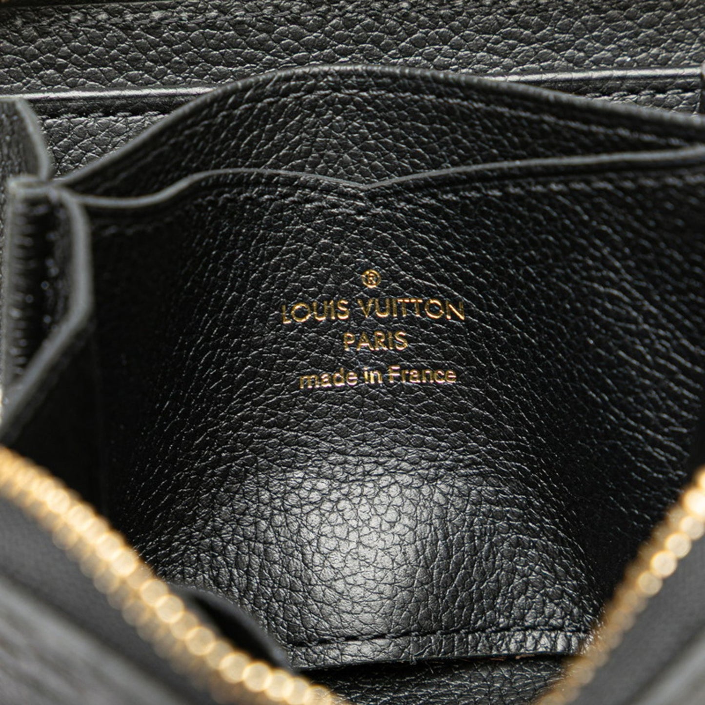 Louis Vuitton Monogram Empreinte Zippy Coin Purse M60574 Noir Black Leather