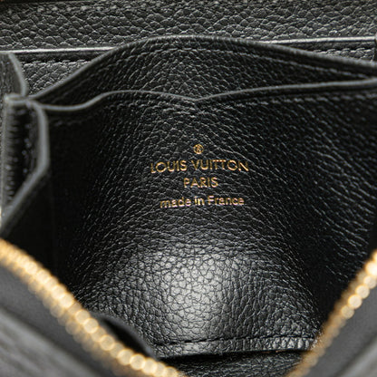 Louis Vuitton Monogram Empreinte Zippy Coin Purse M60574 Noir Black Leather