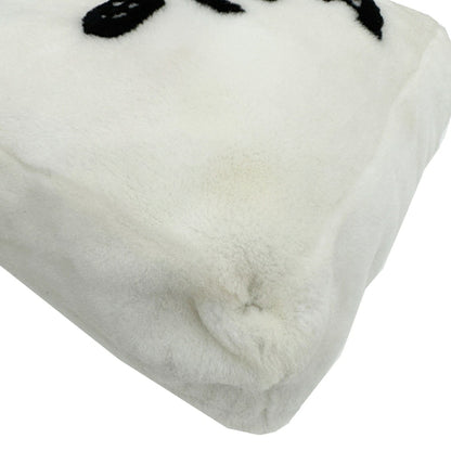 Prada Lettering Terry Tote Bag 1Bg374 White/Black Shoulder Bag/Handbag/Tote