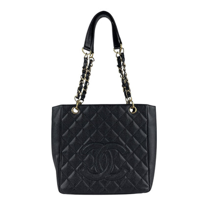 Chanel Pst Shoulder Bag In Caviar Leather