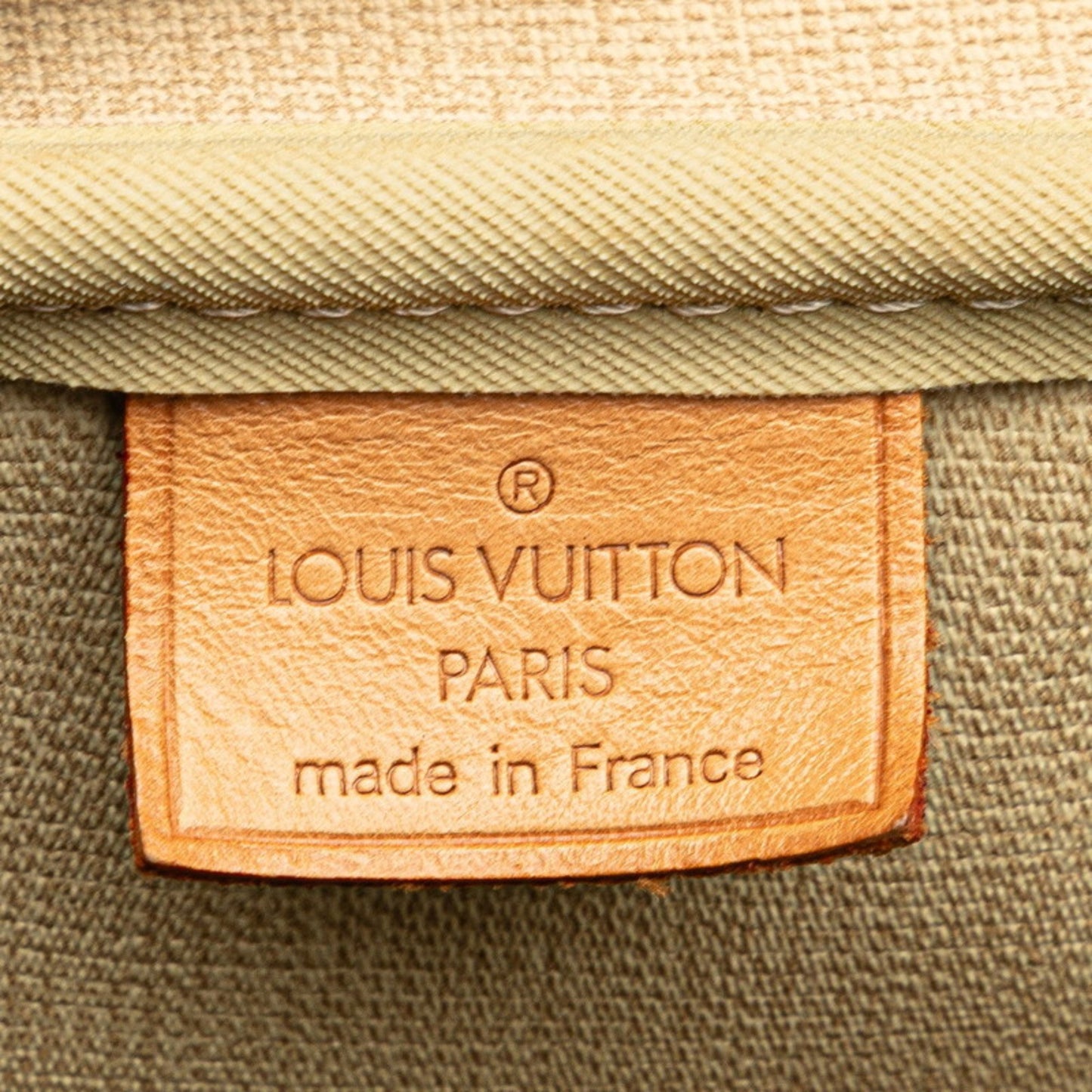 Louis Vuitton Monogram Deauville Handbag M47270 Brown Leather