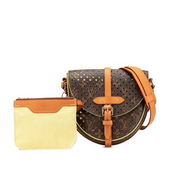 Louis Vuitton Monogram Perfor Flore Chantilly Shoulder Bag M94086 Brown