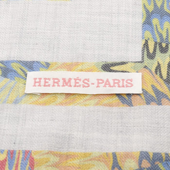 Hermes Herms Carr 90 Marble Ex-Libris Scarf