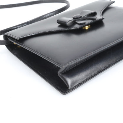 Christian Dior Ribbon Leather Shoulder Bag Crossbody