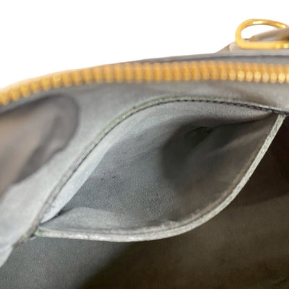 Louis Vuitton Alma Epi Leather Handbag Mini Boston Bag Noir 94578