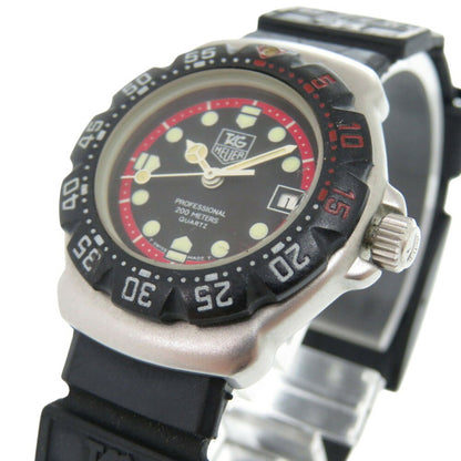 Tag Heuer Formula 1 374.508 Stainless Steel Rubber Black Dial Quartz Wristwatch 1910