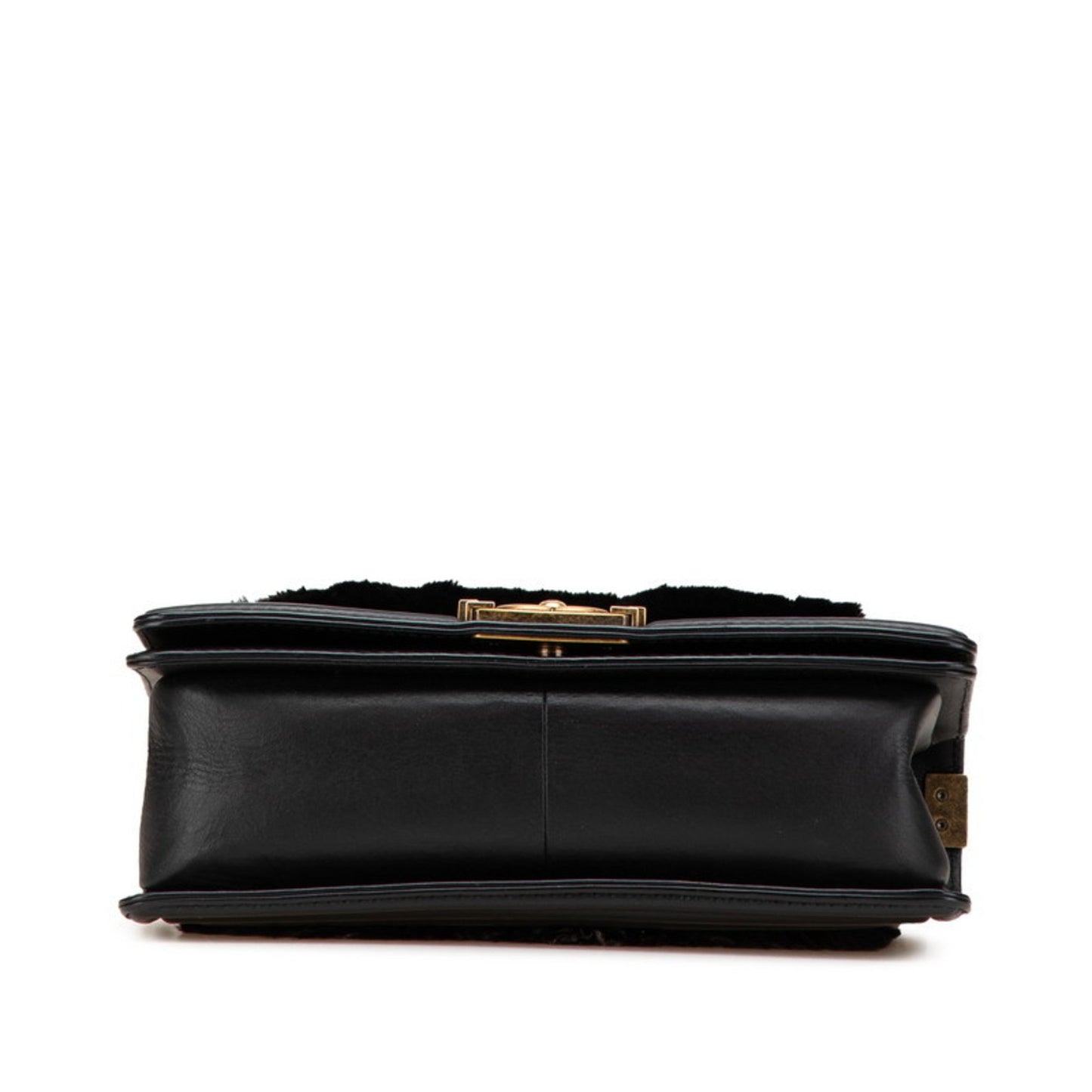 Chanel Coco Mark Boy 25 Crossbody Chain Shoulder Bag In Black Lambskin