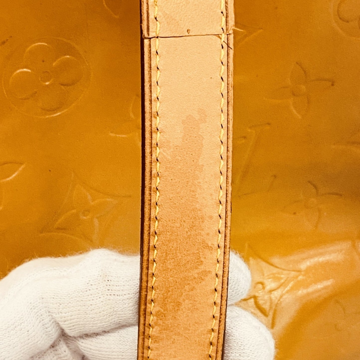 Louis Vuitton Vernis Houston Tote Bag M91004 Beige