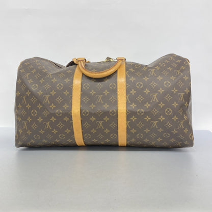 Louis Vuitton Monogram Keepall 55 Boston Bag M41424 Brown