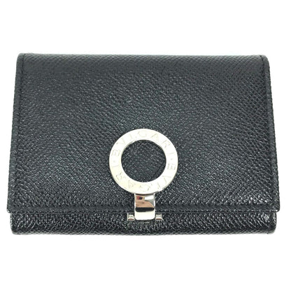 Bvlgari 30420 Bifold Business Card Holder Pass Case Card Case Black