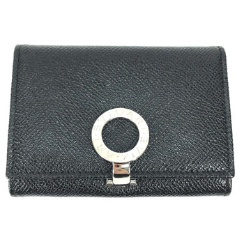 Bvlgari 30420 Bifold Business Card Holder Pass Case Card Case Black