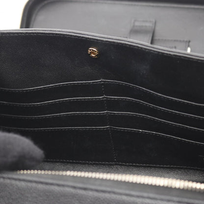 Chanel Cc Filigree Matelasse Vanity Shoulder Bag In Calfskin Leather