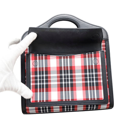 Burberry Handbag Pocket Bag Leather Nylon 8035841 Burberry 2Way Shoulder Black