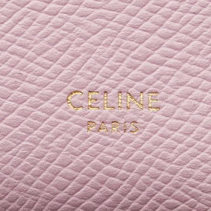 Celine Small Trifold Wallet In Pink Leather